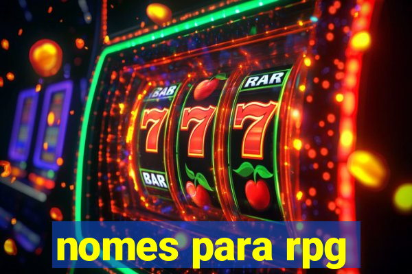 nomes para rpg
